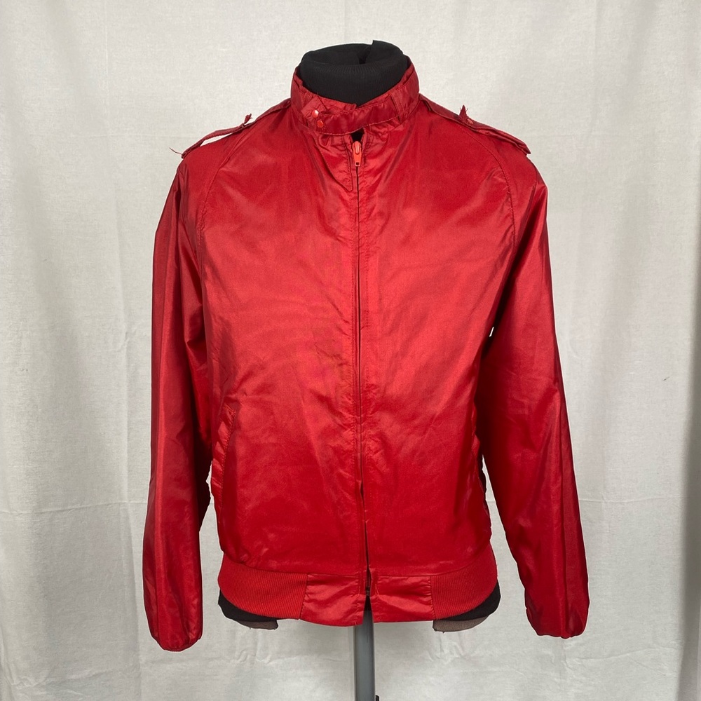 Vintage Swingster RED windbreaker zipper jacket